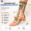 Wonder Care Ankle Support for Sprained Ankle Injury, Ankle Brace for Plantar Fasciitis Anklet Wrap Pain Relief Men & Women Achilles Tendon (S)