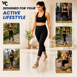 Ankle Compression Support with Elastic Strap Binder for Ankle Injury Pain Relief Brace for Women and Men for Strained or Sprained Ankle