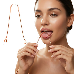 Wonder Care Copper Tongue Cleaner - Ayurvedic Antimicrobial Scraper