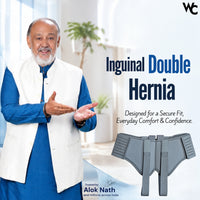 Wonder Care- Grey Hernia belt for men Truss Brace with one removable compression pad