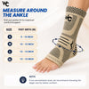 Wonder Care Ankle Support Brace for Sprained Anklet Injury Plantar Fasciitis Ankle Pain Relief Men & Women Achilles Tendon (Pair)