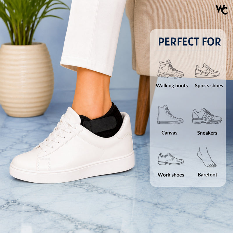 Wonder Care Heel Pads for Heel Pain Relief | Silicone Gel Heel Protector for Women & Men | Shoe Heel Cushion for Plantar Fasciitis, Shoe Bite Protection, Arch Support, Foot Comfort | 1 Pair