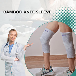 BUY 1 Get 1 FREE Wonder Care bamboo knee compression sleeve for Men and women; copper fit knee sleeve for running, volleyball, gym weightlifting bamboo knee brace made from bamboo yarn