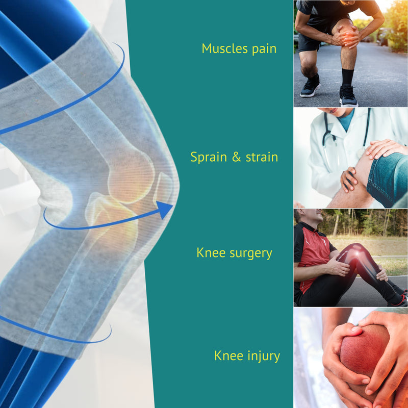 BUY 1 Get 1 FREE Wonder Care bamboo knee compression sleeve for Men and women; copper fit knee sleeve for running, volleyball, gym weightlifting bamboo knee brace made from bamboo yarn