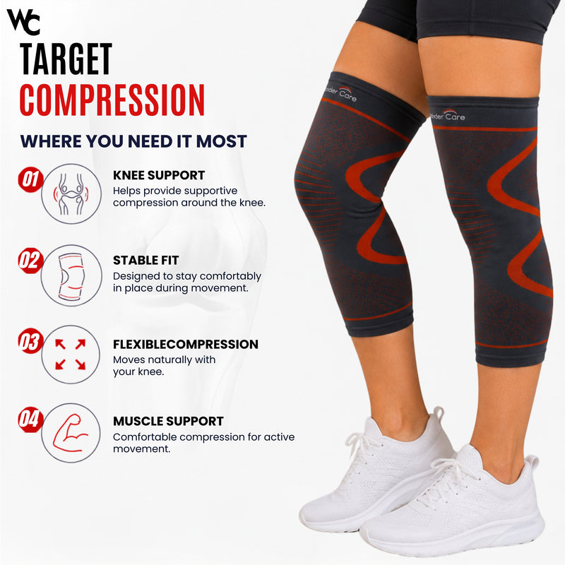 Wonder Care Knee Brace Compression Sleeve - Pack of 2