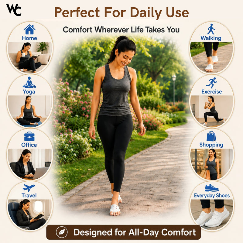 Wonder Care Toe Separator Socks Foot Alignment Bunion Corrector Silicone Spacer Hallux Valgus Support Unisex