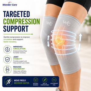 Wonder Care Bamboo Knee Sleeve - Single & Pack Options