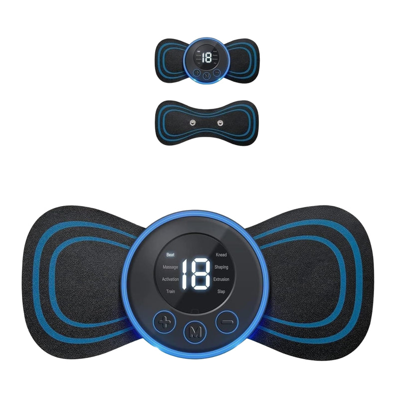 Wonder Care EMS Butterfly Body Massager Machine for Pain Relief | Full Body Electric Massager for Men & Women | Rechargeable Neck, Back, Shoulder, Leg & Foot Massager for Cervical & Muscle Pain Relief