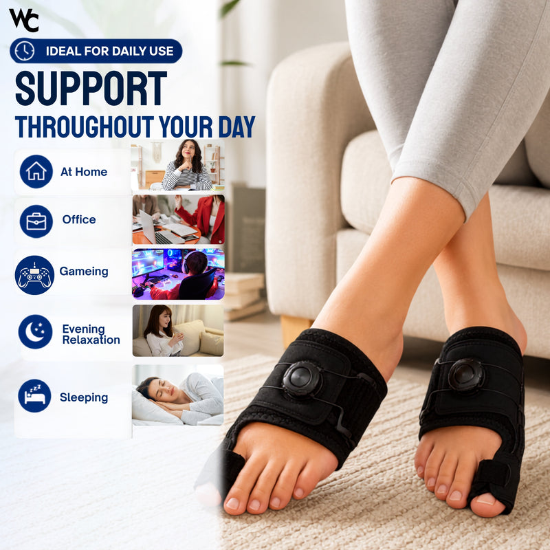 Adjustable Bunion Corrector & Toe Splint - Foot Support Men Women-left