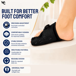 Adjustable Bunion Corrector & Toe Splint - Foot Support Men Women-left