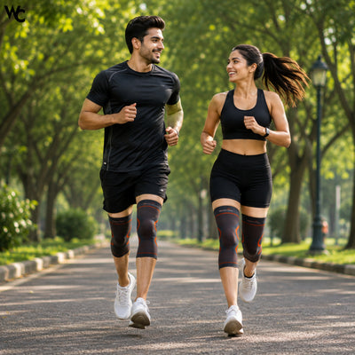 Wonder Care Knee Brace Compression Sleeve - Pack of 2