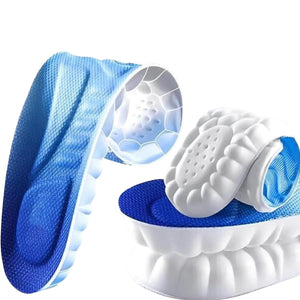 Memory Foam Shoe Insoles For Women Shock Absorbing Sports Shoe Insoles For Men And Women Cuttable Soft Breathable Honeycomb Orthotic Replacement Inserts