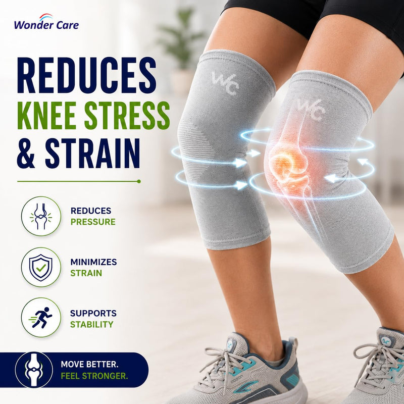 Wonder Care Bamboo Knee Sleeve - Single & Pack Options