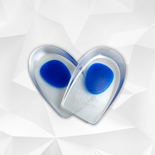 BUY 1 Get 1 FREE Wonder Care Gel Heel Cushion for Heel Pain Relief Women and Men | Silicone Heel Pad | Plantar Fascitis Inserts Heel Spur Pads| Achillies Heel Support| Cushion Heel Inserts | Small & Large, Pair 1 & 2