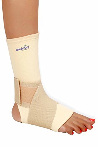 Wonder Care Ankle Compression Support with Elastic Strap Binder for Ankle Injury Pain Relief Brace for Women and Men for Strained or Sprained Ankle