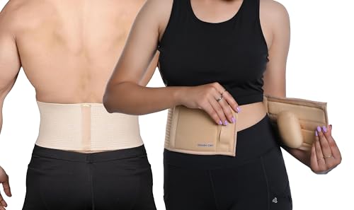 Wonder Care- Umbilical Hernia Support Belt Abdominal Binder for Belly Button Hernias or Navel Hernias, Hernia pain relief Brace