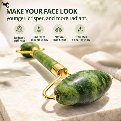 WC Stone Face & Hand Massager, Facial Roller & Gua Sha Tool