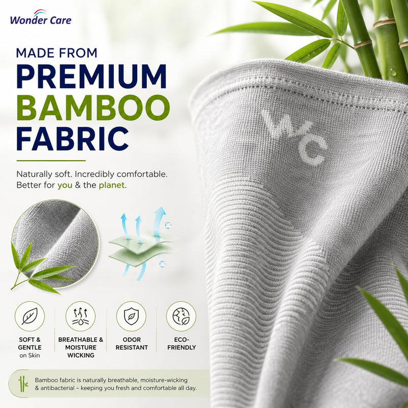 Wonder Care Bamboo Knee Sleeve - Single & Pack Options