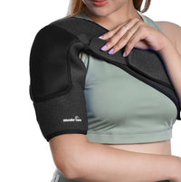 Wonder Care Rotator cuff brace for shoulder pain relief Neoprene Shoulder support brace for men and women for dislocated, frozen, mouse shoulder, rotator cuff pain relief wrap