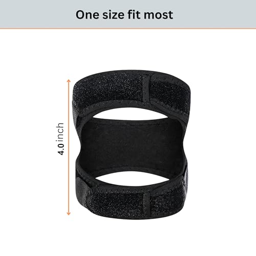 Patella Tendon Support Strap | Adjustable Knee Strap Patella Tendon Brace with Stabilizer Band for Hiking, Soccer, Basketball, Runners, Jumpers, and Tendonitis Relief for Unisex