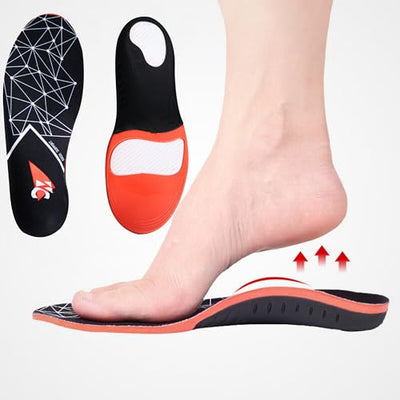 Triple Gel Extra Soft Insole for Shoes Men and Women, Trimmable Arch Support Insoles, Orthopedic Insole for Flat Feet, Breathable Extra Comfort Shock Absorption Sole