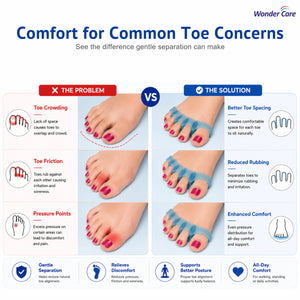 Silicone Toe Separator For Feet Gel Toe Pads Toe Big Toe Corrector Bunion Toe Straightener Yoga Toe Stretcher Hammer Toe Bunion