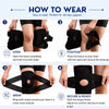 Adjustable Wrap Knee Support Brace, Air Mesh Fabric Knee Brace Cap for Pain Relief, Sports, Arthritis, Running Protection