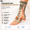 Wonder Care Ankle Support for Sprained Ankle Injury, Ankle Brace for Plantar Fasciitis Anklet Wrap Pain Relief Men & Women Achilles Tendon