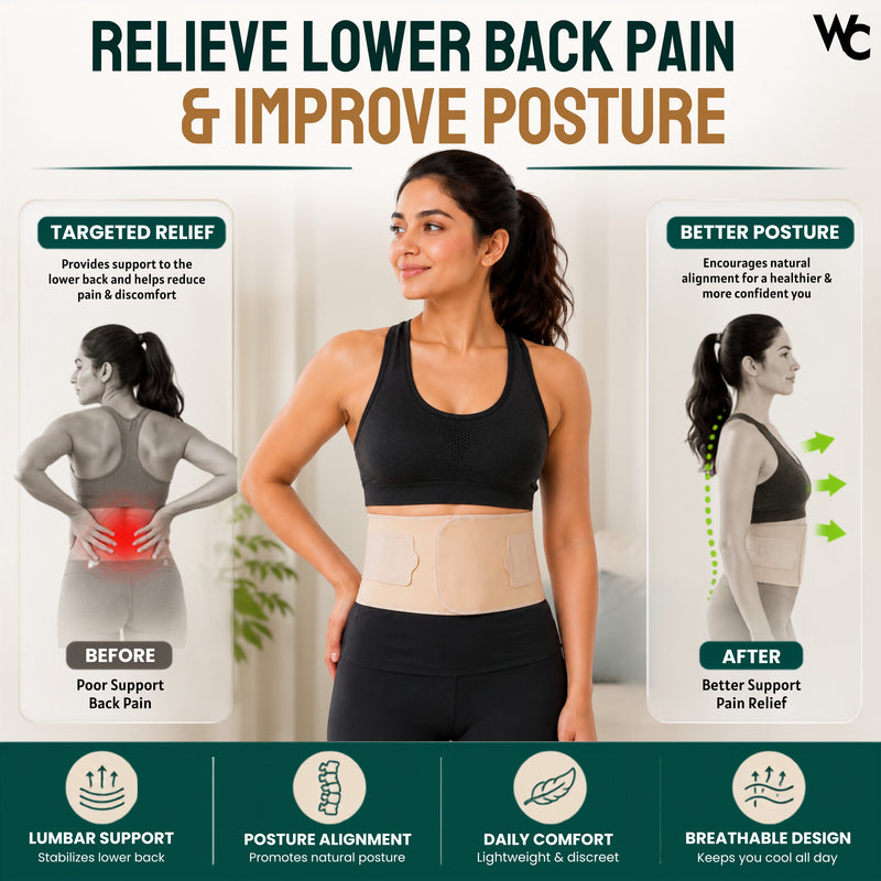 Wonder Care Posture Corrector for Men & Women – Back Posture Correction Brace | Spine Alignment Support | Body Posture Fix | Posture Aid for Office, Gym & Daily Use |Beige