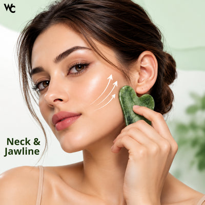 WC Stone Face & Hand Massager, Facial Roller & Gua Sha Tool
