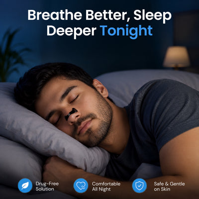 Wonder Care Magnetic Nose Strips for Breathing | Snoring Stopper for Men | Nasal Strips for Breathing | Nasal Dilators For Breathing | Instant Relief From Snoring | Anti Snoring Nose Clip For Men