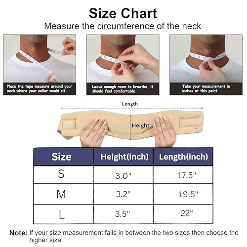 Wonder Care Neck Brace for Sleeping Cervical Collar Relief Neck Pain and Neck Support Soft Foam Wraps for Relief of Cervical Spine Pressure for Women & Men