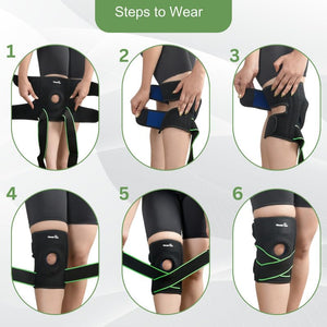 Wonder Care Knee Compression Brace Double Patellar Strap