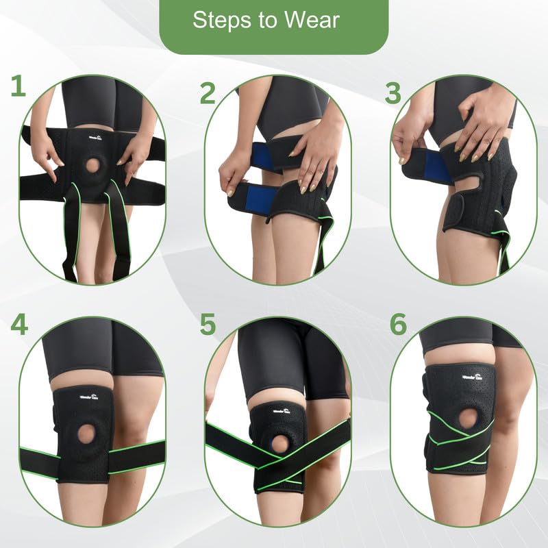 Wonder Care Knee Compression Brace Double Patellar Strap