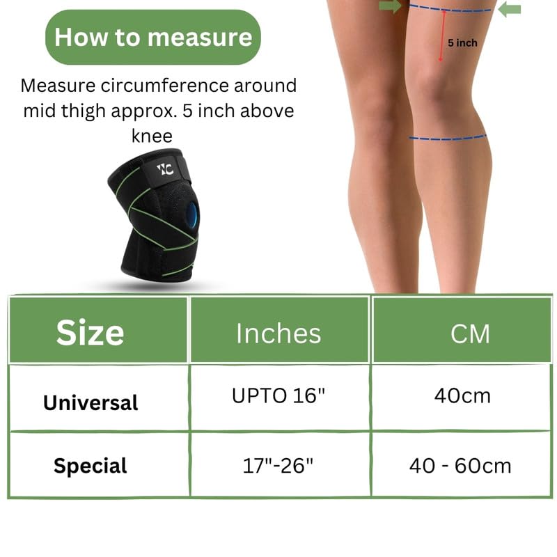 Wonder Care Knee Compression Brace Double Patellar Strap