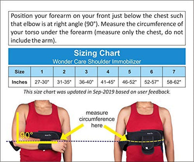 Wonder Care Shoulder Immobilizer Brace - Arm Sling