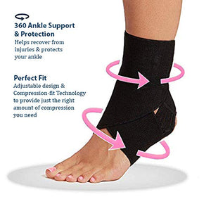 BUY 1 Get 1 FREE Ankle Support Brace For Men/Women, Ankle Binder for Foot Support, Pain Relief, Ankle Belt/Cap Foot Support for Pain Relief