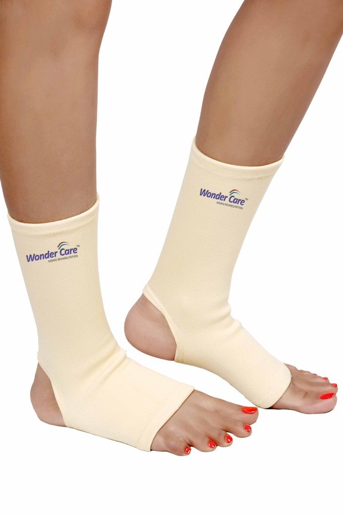 Wonder Care Ankle Support for Sprained Ankle Injury, Ankle Brace for Plantar Fasciitis Anklet Wrap Pain Relief Men & Women Achilles Tendon (S)