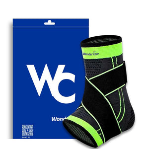 Wonder Care Ankle Support Green & Black
