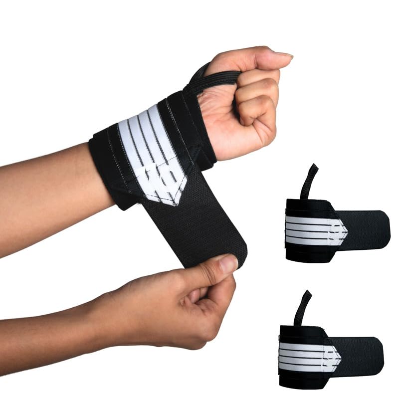 Wonder Care Gym Wrist Band White 1 Pair