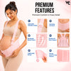 Wonder Care Pregnancy Support Belt for Women | Maternity Belly Band with Shoulder Straps | Adjustable Back Support Belt for Lower Back Pain Relief | Baby Bump Waist Support | Lumbo Sacral Maternity Belt During Pregnancy