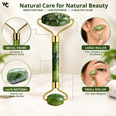 WC Stone Face & Hand Massager, Facial Roller & Gua Sha Tool
