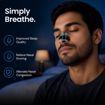 Wonder Care Magnetic Nose Strips for Breathing | Snoring Stopper for Men | Nasal Strips for Breathing | Nasal Dilators For Breathing | Instant Relief From Snoring | Anti Snoring Nose Clip For Men