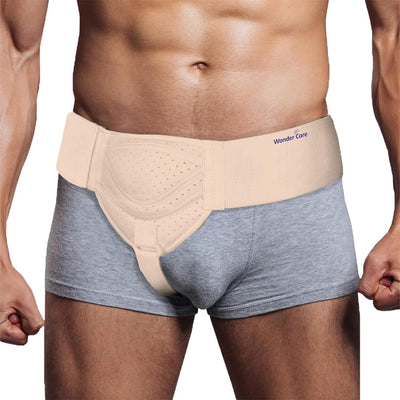 Wonder Care Hernia Belt - Beige Black White Single Side