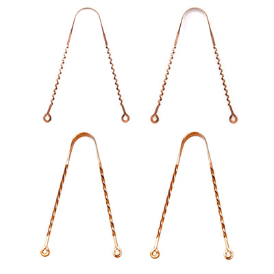 Wonder Care Copper Tongue Cleaner - Zigzag & Twist Combo Pack
