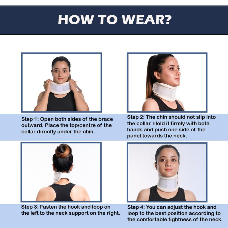 Wonder Care Hard Cervical Collar - Neck Support Brace