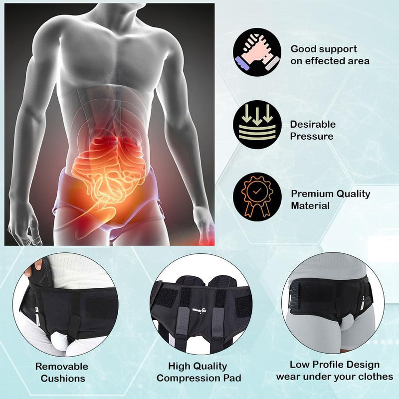 Wonder Care Inguinal Hernia Belt M & L FBA