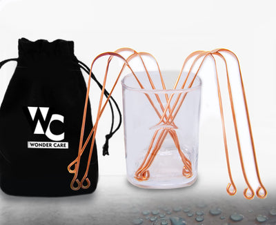 Wonder Care Copper Tongue Cleaner - Ayurvedic Antimicrobial Scraper