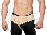 Wonder Care Hernia Belt for Men Post Surgery Single Inguinal Hernia Pain Relief Truss Support Brace with Removable Pressure Pad