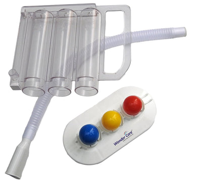 Wonder Care Lung Exerciser Spirometer Pack 1 & 2